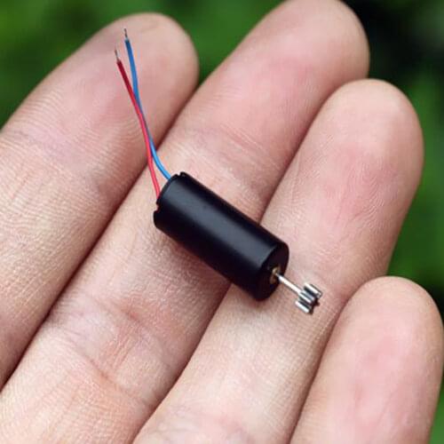 Micro Mini Black 716 Coreless Motor DC 12V-24V 34500RPM High Speed NdFeB Strong Magnetic DIY RC Drone Quadcopter Model 7*16mm