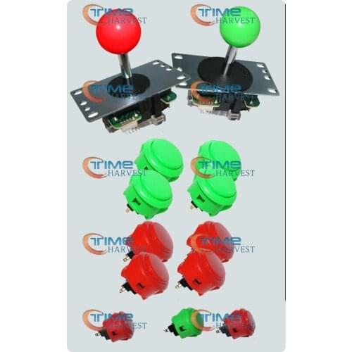 DIY arcade sticks parts bundles/ control panel accessories package with original Sanwa button and joystick for build game sticks