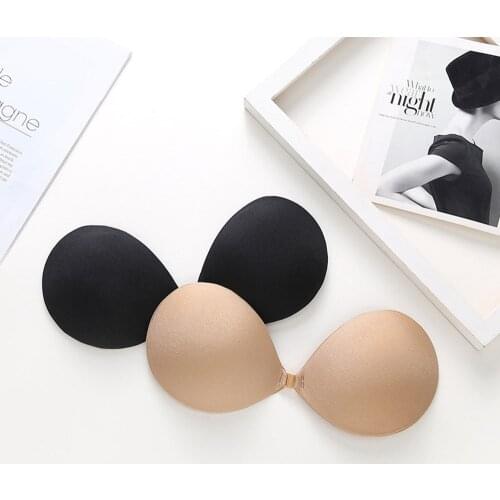 Invisible Bra Strapless Backless Push Up Bra Underwear Women Seamless Front Closure Bralette Self-Adhesive Silicone Sticky BH