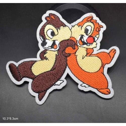 Lovely Squirrel Iron On Embroidered Clothes The Cowardly Club Patches For Clothing Stickers Garment