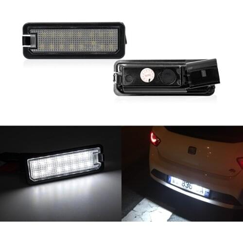 Led License Number Plate Lights For Seat Altea XL Freetrack Exeo/ST Leon/Leon4 Ibiza Cupra Bocanegra Fr White Light Source Lamp