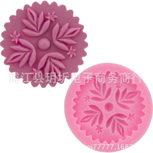 Retro printing film pressing silicone baking mold chocolate fondant kitchen tools baking glue drop decoration mold