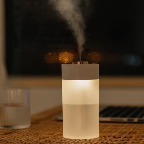 Usb Air Humidifier Diffuser 350ML Mini Portable Electric Humidifier Umidificador Cool Mist Maker Fogger With LED Night Light