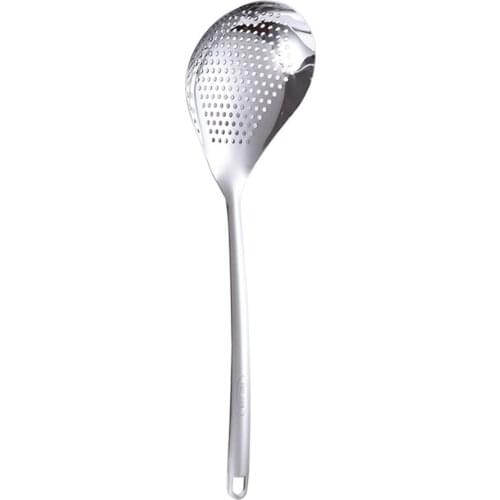 Filter Spoon Japanese Hot Pot Filter Soup Skimmer Spoon Mesh Percolator Strainer Fat Oil Skim Grease Foam Frying Spoon