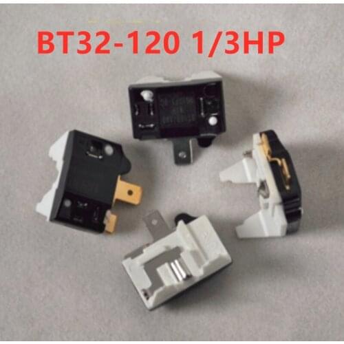 1pc R600A refrigerator compressor overheat protector freezer starter refrigerator overheat protector BT32-120 1/3HP