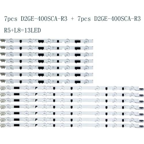 14pcs new original LED strip Circuits D2GE-400SCA-R3 D2GE-400SCb-R3 FOR UA40F5000ARXXR 2013SVS40F L8/R5