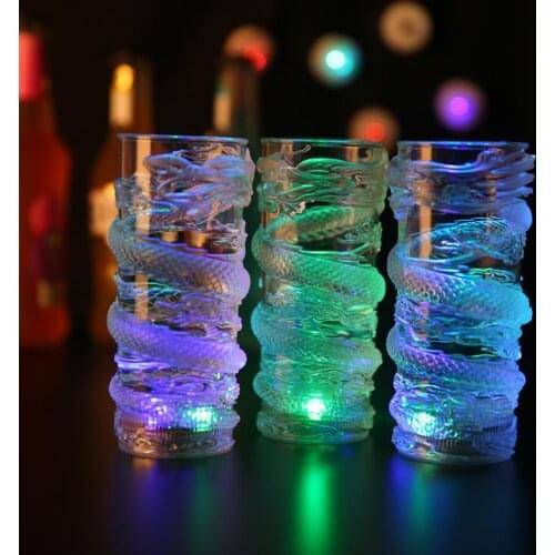 285ml Dragon LED Flashing Color Change Water Activated Light Beer Wine Cup Mug