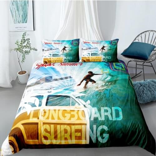 3D Design Duvet Cover Sets Bedding Sets Bedding Bag Pillow Shams Full Twin Single Double Size Windsurfing Custom Home Texitle
