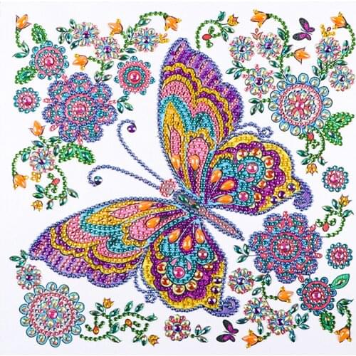 5D Diy Diamond Painting Cross Stitch Kit Special-shaped Diamond Mosaic Embroidery Animal Butterfly Home Decoration Gift