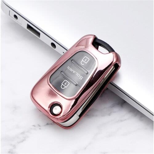 360° Protection TPU Car Key Covr Case For Hyundi I30 Tucson Accent I20 I10 I40 IX20 IX25 IX35 Anti-wear Transparent Key Shell