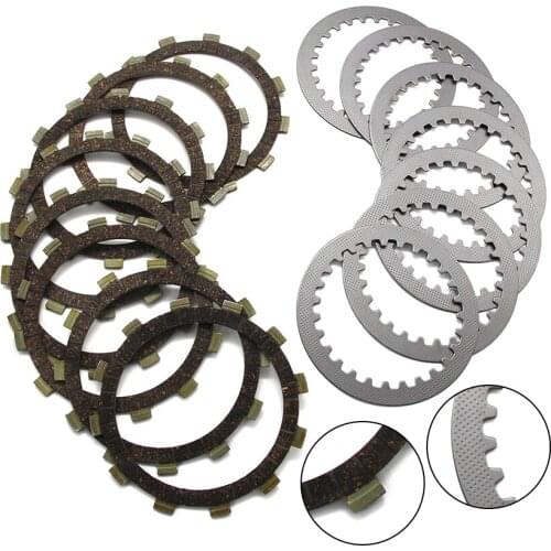 Clutch Friction Disc Plate For Yamaha XJR400 4HM XZ550RJ XZ550RK OEM:4H7-16321-01/4H7-16321-02 8 4H7-16325-00/168-16325-00 7 1.6