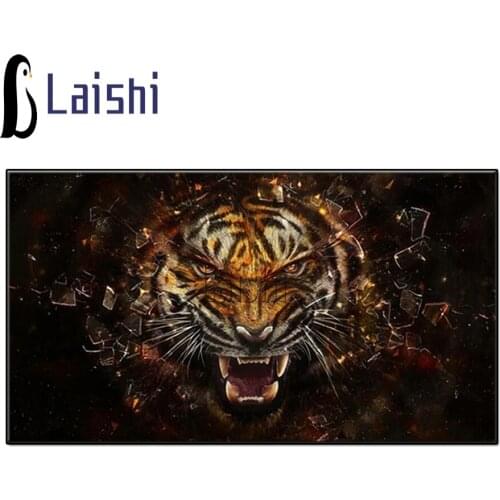 Diy Diamond Painting Full Drill 5D fierce Tiger Animals Embroidery Modern Wall Picture for Living Room Poster Sofa Cuadros Decor