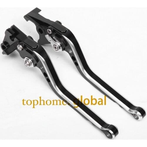 For Yamaha XJ6 DIVERSION ABS 2009 - 2015 CNC Long Brake Clutch Levers Regular size Mixed Black Silver 2014 2013 2012 2011 2010