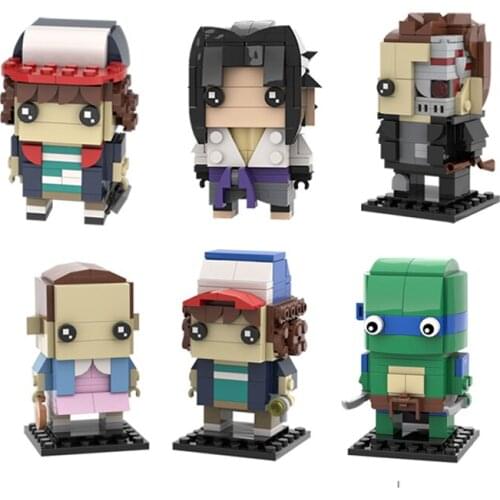 Cartoon Figures Characters Strangerals the Things Bricksheadzss Mini Building Blocks Collection Bricks Assemble Kids Toy Gifts