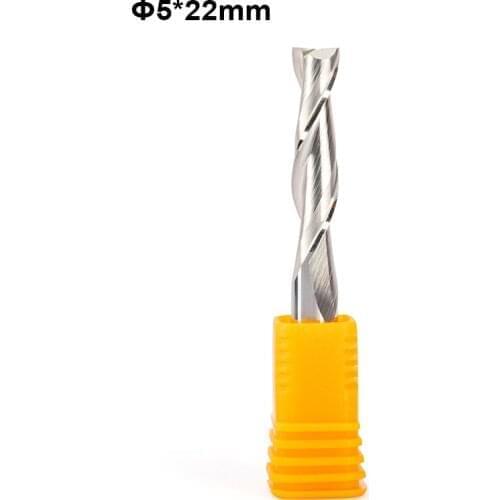 3pcs SHK 5mm 2 Flutes Carbide Milling Cutters CNC Router Bit for Wood Acrylic Cutting Two Flutes MDF PVC End Mills CEL 22mm 25mm
