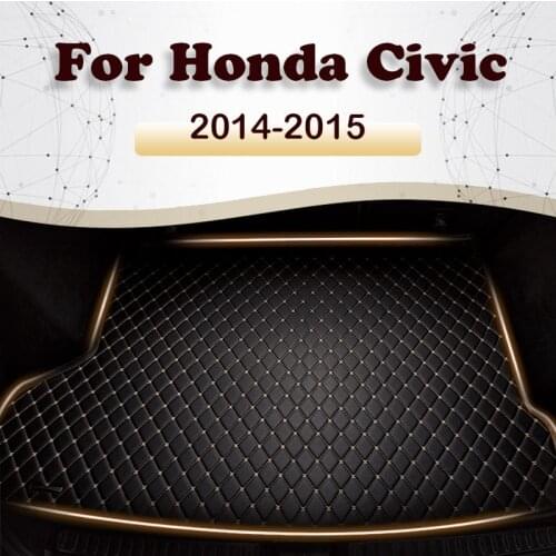 Car trunk mat for Honda Civic 2014 2015 Cargo Liner Carpet Interior Parts Accessories Cover