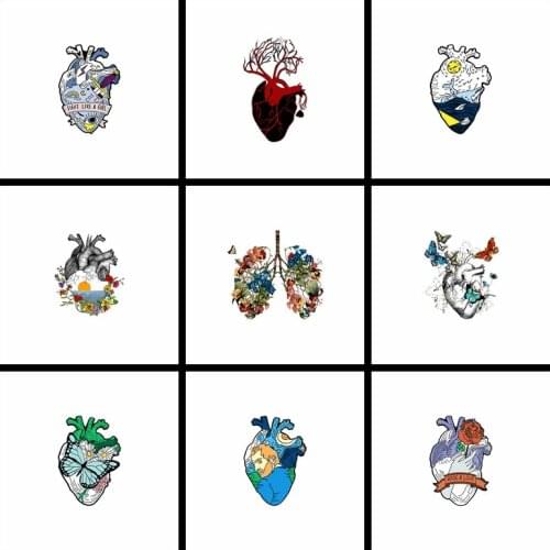 Skull Patches Stickers Iron On Transfers Patch For T-Shirt Hoodies Clothing Washable Patches Applique Vinyl Heat Transfer Patch