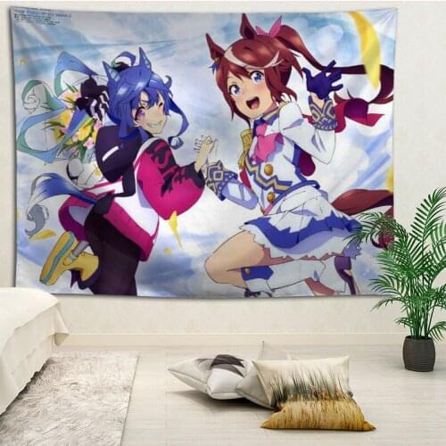 Uma Musume Wall Hanging Tapestry Home Party Decorative Tapestries Photo Background Cloth Table Cloth Wall Tapestry