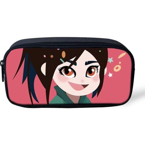 2021 New Anime Pattern WomenS Cosmetic Bag Cartoon Printing Pencil Case For Children Kids Girls Boys Pencil Bags Cosmetic Cases