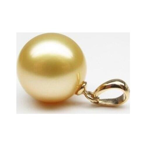 Charming 15-16mm South Shell Pearl Pendant Necklace