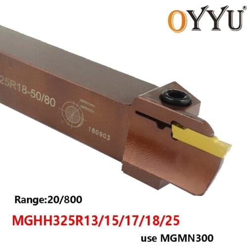 OYYU MGHH 325 MGHH325R13-20/36 MGHH325R15-50/80 Grooving Spring Steel Turning Tool Holder MGHH325R MGHH325 Lathe Cutter MGMN300