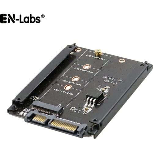 M.2 NGFF SSD to 2.5 Inch SATA Adapter,M2 B-key to 2.5 Hard Drive Converter for 2230/2242/2260/2280mm-7mm 2.5" SSD Bracket