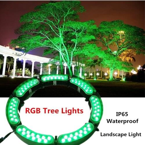 Pillar Lamp Underground Light RGB Tree Lights IP65 Waterproof Christmas Led Decoration Lights DC24V Outdoor Landscape Lighting