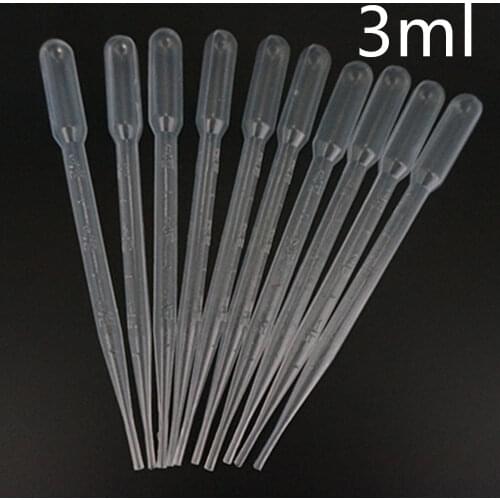 100pcs to 1000pcs lab 3ml plastic pasteur pipette transfer pipette dropper Polyethylene