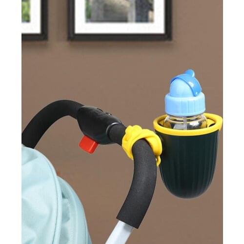 Practical Stroller Bottle Holder Compatible Trolley Drink Holder Adjustable Anti-Slip Silicone Kids Baby Cup Stand for Baby
