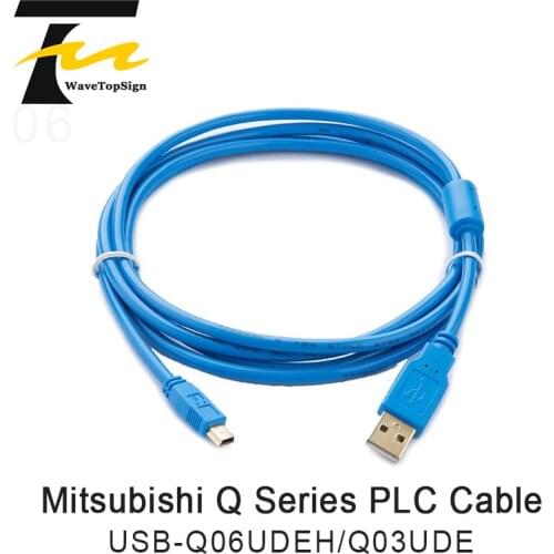 Applicable to Mitsubishi Q series PLC Programming cable USB-Q06UDEH/ Q03ude Data Download Cable Mini Port