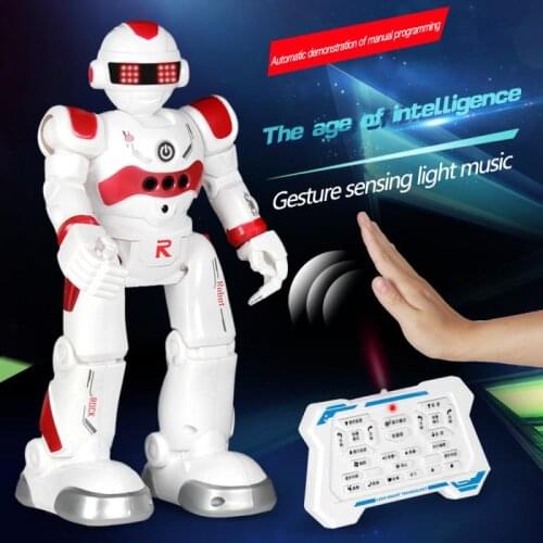 Remote Control Robot Toy For Kids Intelligent Programmable Robot Infrared Gesture Sensor Talking Dancing Robots Children Gift