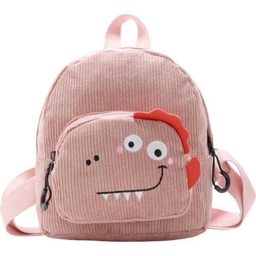 Kid Backpack Cute 3D Cartoon Dinosaur Anti-lost Printed Kindergarten orthopedic School Bag for Girl Boy Children