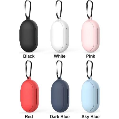 Silicone Case for Samsung Galaxy Buds Plus Shockproof Full Protective Cover with Keychain Charging Case Earphone Accessories