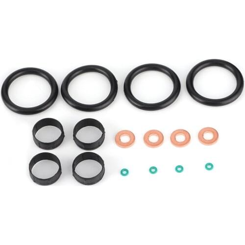 Fuel Injector Seal Set Washer O‑Ring Replacement 198196 Fit For Citroen Nemo Xsara C1 C2 C3 Precision Manufacturing