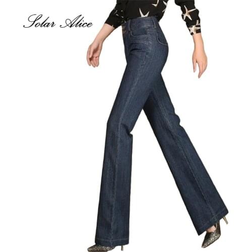 SOLAR ALICE Women's Jeans With Embroidery