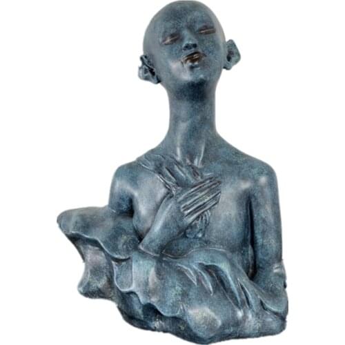 Modern figure sculpture decoration hotel lobby model room porch window soft decoration creative display crafts