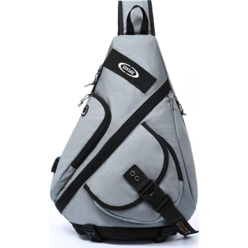 NANCY TINO Chest Single Shoulder Bag Large Capacity Waterproof Travel Slanting Outdoor Backpack USB Charging Backpack