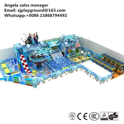 2017 snow world theme indoor playground for shopping mall