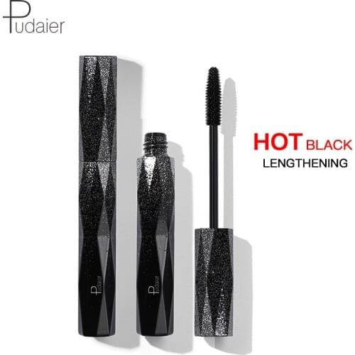 Pudaier black diamond starry mascara Thick curling lengthening eyelash extension cream long lasting waterproof 4D mascara PD102