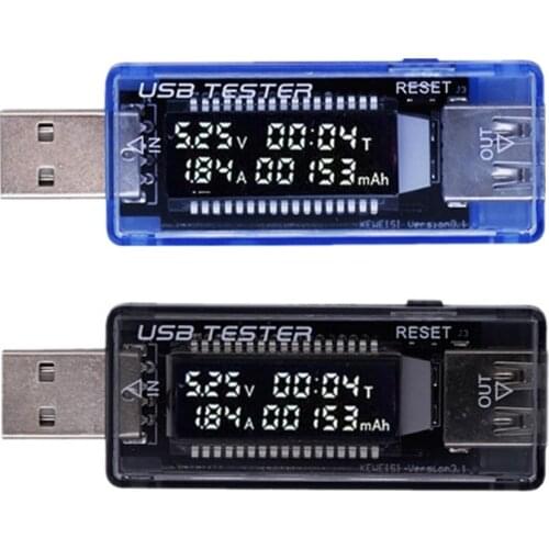 LCD USB Detector USB Volt Current Voltage Docto Charger Capacity Meter Voltage Charger Capacity Tester Voltmeter Ammeter