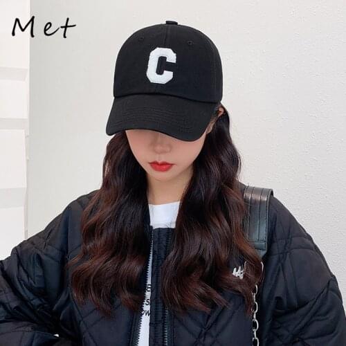 S05 Baseball Cap Womens Spring And Summer Ins Tide Soft Top Baseball Cap All-match Fashion Nipple Caps Embroidery Sunscreen Cap