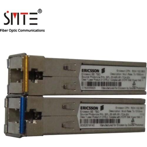 1 Pair ERICSSON SPL-35-MR-IR1-TDA-EN RDH 102 85/1 85/2 1310nm Single-Mode SFP Fiber Optical Module
