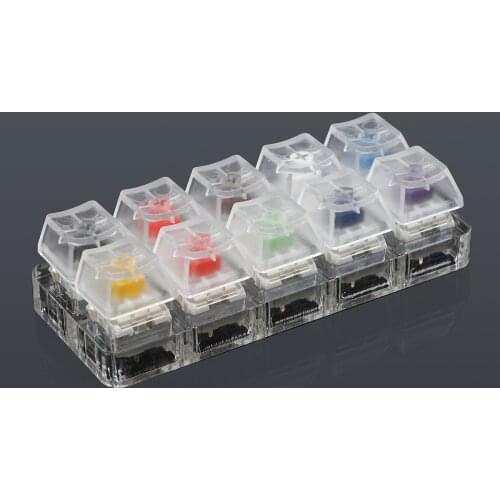 10-Key Translucent Keycaps Mechanical Keyboard Switch Testing Tool