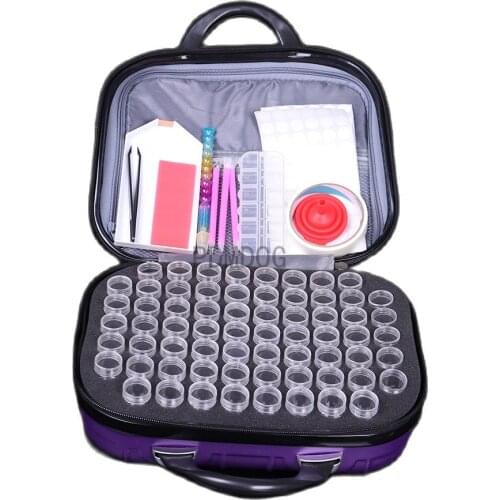 132 Bottles Diamond Painting Tools Container Storage Bag Carry Case Daimond Painting Bag Zipper Accessories With 20pcs tools