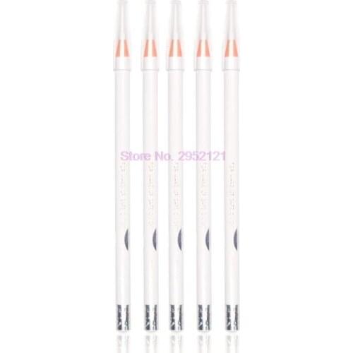 240pcs White Eyebrow Pencil Peel Long Lasting Eyebrow Pencil Easy to Wear Cosmetic Tint Dye Makeup Tools Microblading Supplies
