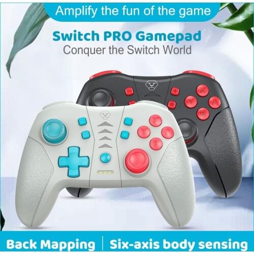 Aolion New Wireless Bluetooth Game Controller For Nintendo Switch pro NS Lite AutoContinuous Fire Somatosensory PC Wired Gamepad