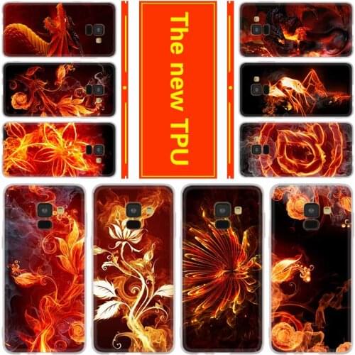 Phone for Samsung Galaxy J6 J4 Plus J8 J3 J7 2018 J5 J3 j7 2017 2016 j6 Prime Cover Case Opened fire flower