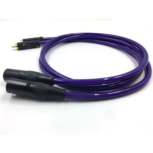 HIFI VDH 2 RCA Male to 2 XLR 3 Pin Male Female Audio Cable , audio interconnect cable, wire with RCA to XLR connector