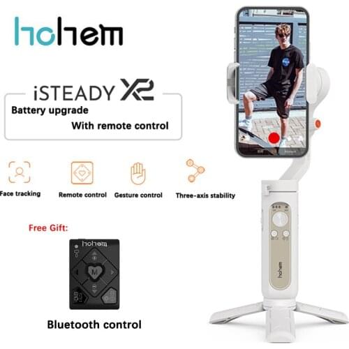 Hohem iSteady X2 3 Axis Handheld Stabilizer For Smartphone Action Camera Gopro Video Record Vlog Live Selfie Stick Focus