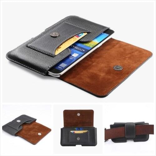 Belt Holster Clip Leather Protective Case For samsung galaxy mega 6.3 I9200 I9205 Cover With ID Card Phone Bag